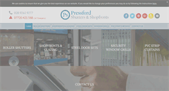 Desktop Screenshot of pressfordshutters.com